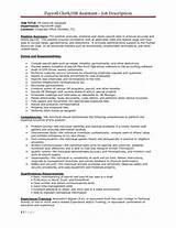 Payroll Accounting Manager Job Description Pictures