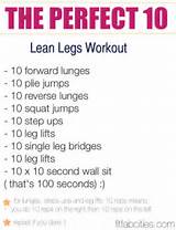 Workout Routine Legs Images