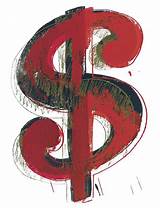 Andy Warhol Dollar Sign Original