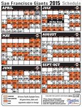 Pictures of Giants Schedule 2015