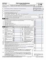 Photos of Income Tax Forms Schedule C