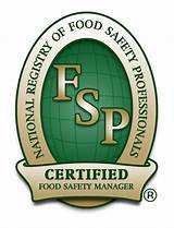 Certified Food Manager Certification Pictures