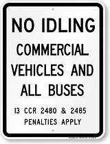 Images of Commercial Vehicles Only Sign
