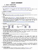 Virginia Residential Lease Form