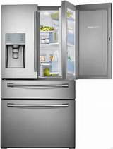 Glass Front French Door Refrigerator Images