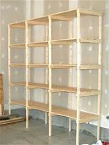 Pictures of How To Make Storage Shelves For Garage