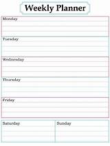 Pictures of Make A Weekly Schedule Online