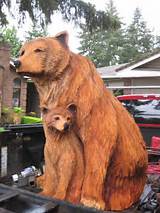 Bear Wood Carvings For Sale