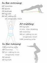 Morning Workout Exercises Pictures