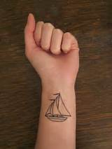 Images of Small Boat Tattoo
