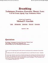 Pictures of Breathing Techniques Qigong
