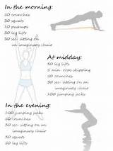 Pictures of Daily Workout Exercises