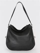 Images of Black Soft Leather Hobo Handbags