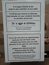 Photos of Doctor Office Signs