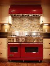 Photos of Red Kitchen Stove