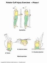 Images of Exercises Rotator Cuff Tear