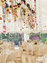 Hanging Flowers From Ceiling Wedding