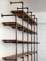 How To Make Iron Pipe Shelves Images