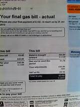 Gas Bill British Gas Pictures
