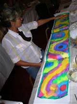 Pictures of Silk Scarf Painting Classes