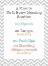 Morning Exercise Routine Pictures