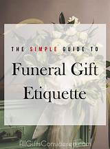Memorial Service Etiquette Gifts Pictures