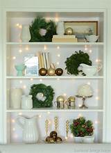 Decorating Shelves For Christmas Pictures
