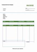 Service Invoice Template Word Download Free