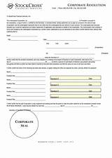 Photos of Free Blank Corporate Resolution Form