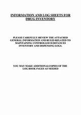 Controlled Substance Inventory Log Download