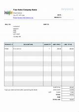 Gst Service Invoice Format In Excel Images