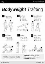 Pictures of No Weight Exercise Routines