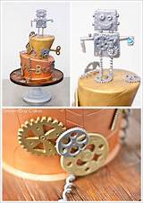 Images of Robot Birthday Cake