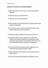 Fashion Questions To Ask At Interview
