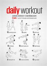 Photos of Daily Routine Exercise