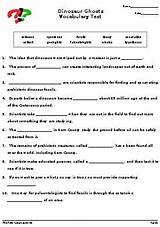 Dinosaur Fossil Worksheets Images