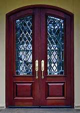 Images of Leaded Glass Double Entry Doors