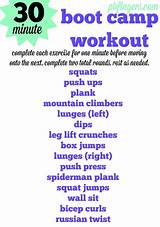 Images of Boot Camp Exercise Routines