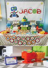 Photos of Robot Themed Birthday Party Supplies