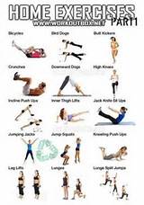 Pictures of Exercise Routines In Home