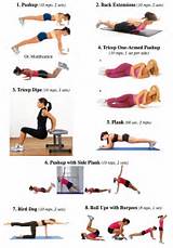 Pictures of Upper Body Home Exercise Program