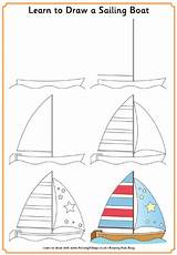 Pictures of How To Draw A Sailing Boat