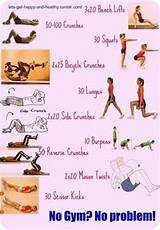 Pictures of Routine Exercise At Home