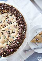 Giant Chocolate Chip Cookie Birthday Cake