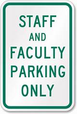 Pictures of School Parking Signs