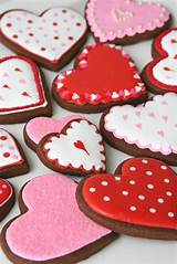Pictures of Decorated Valentine Heart Cookies