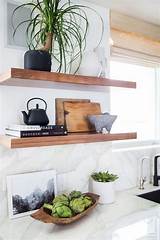 Photos of Floating Shelves Kitchen Wood