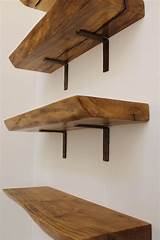 Raw Wood Floating Shelves Photos