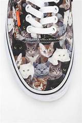 Photos of Vans Era Cat Print Shoes