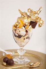 Pictures of Gold Ice Cream Sundae